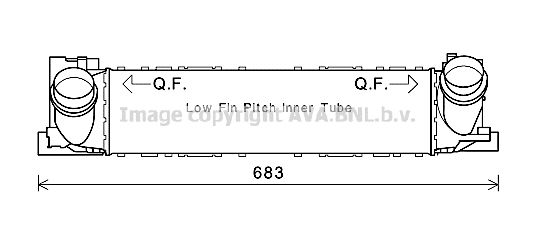 AVA QUALITY COOLING Интеркулер BW4465